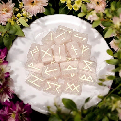 Glitter Pink Runes