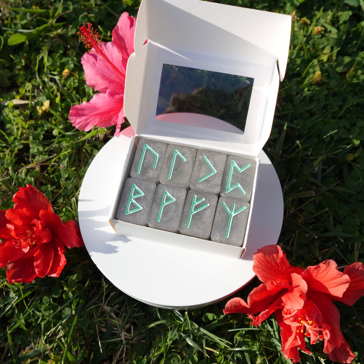 Grey and Green Runes