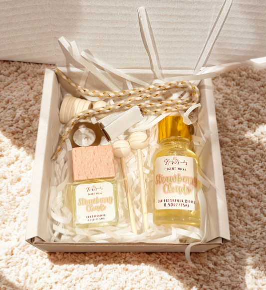 Strawberry Clouds Car Freshener Set