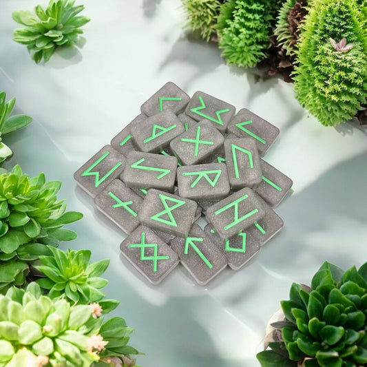 Grey and Green Runes
