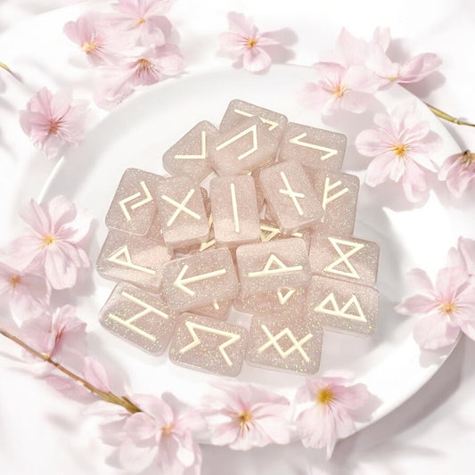 Glitter Pink Runes
