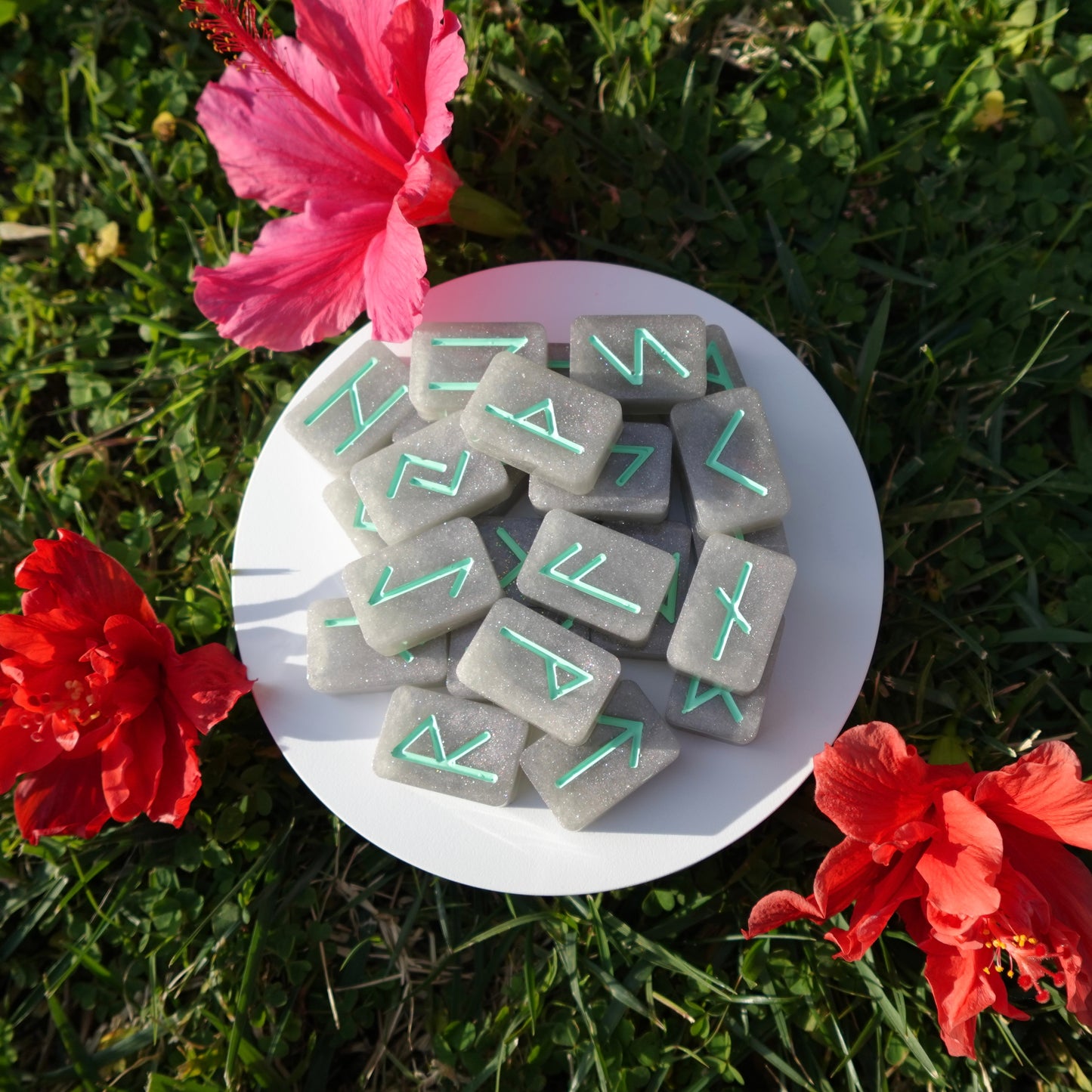 Grey and Green Runes