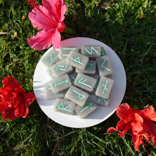 Grey and Green Runes