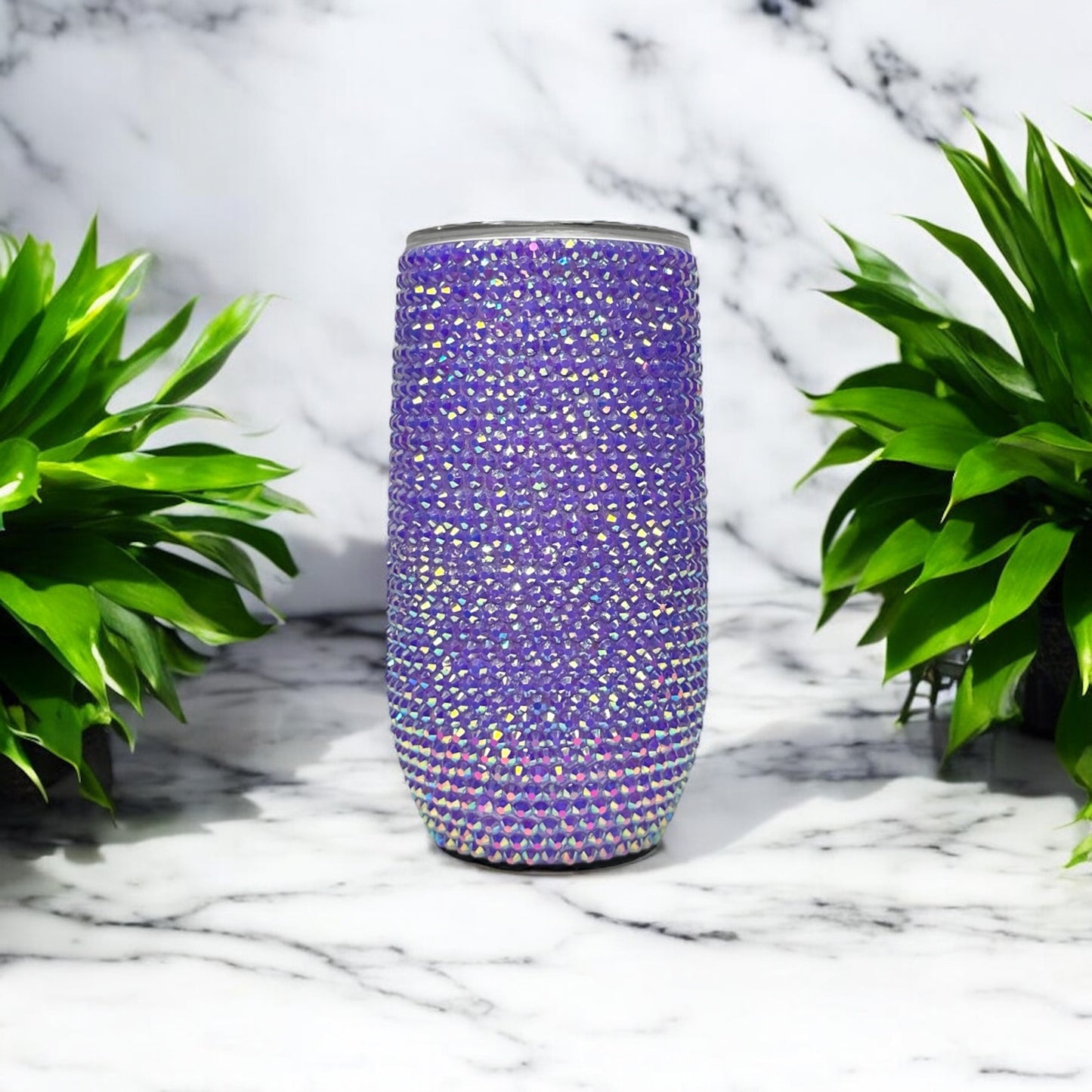 Purple Bedazzled Tumbler