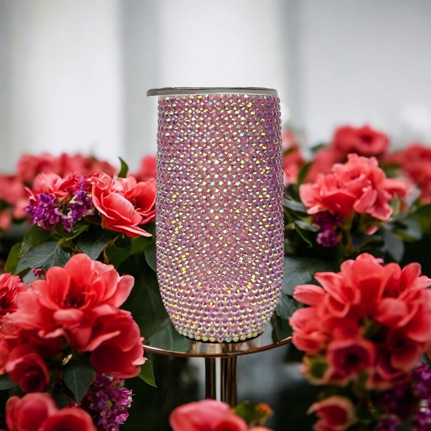 Pink Bedazzled Tumbler