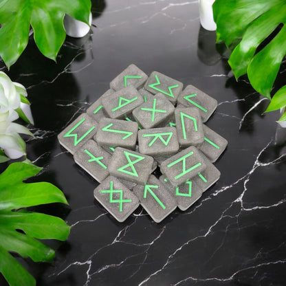 Grey and Green Runes