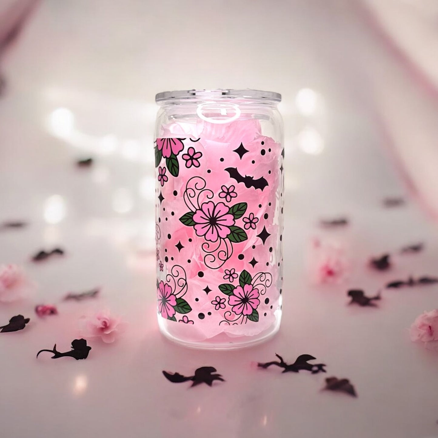 Floral Ghost Tumbler