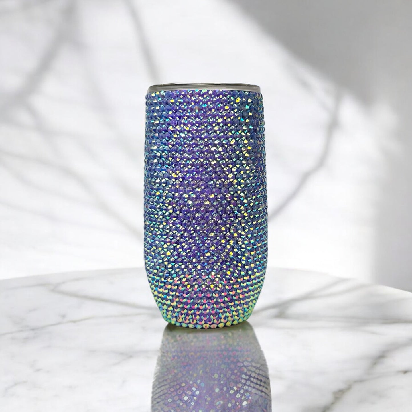 Teal and Purple Bedazzled Tumblers