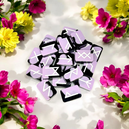 Black and Purple Runes
