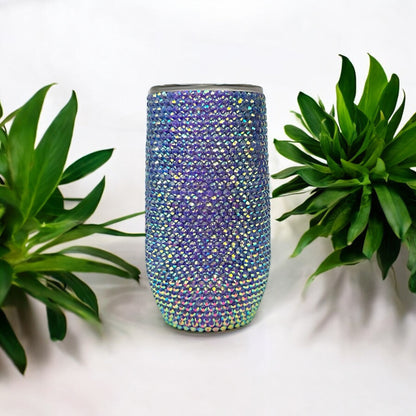 Teal and Purple Bedazzled Tumblers