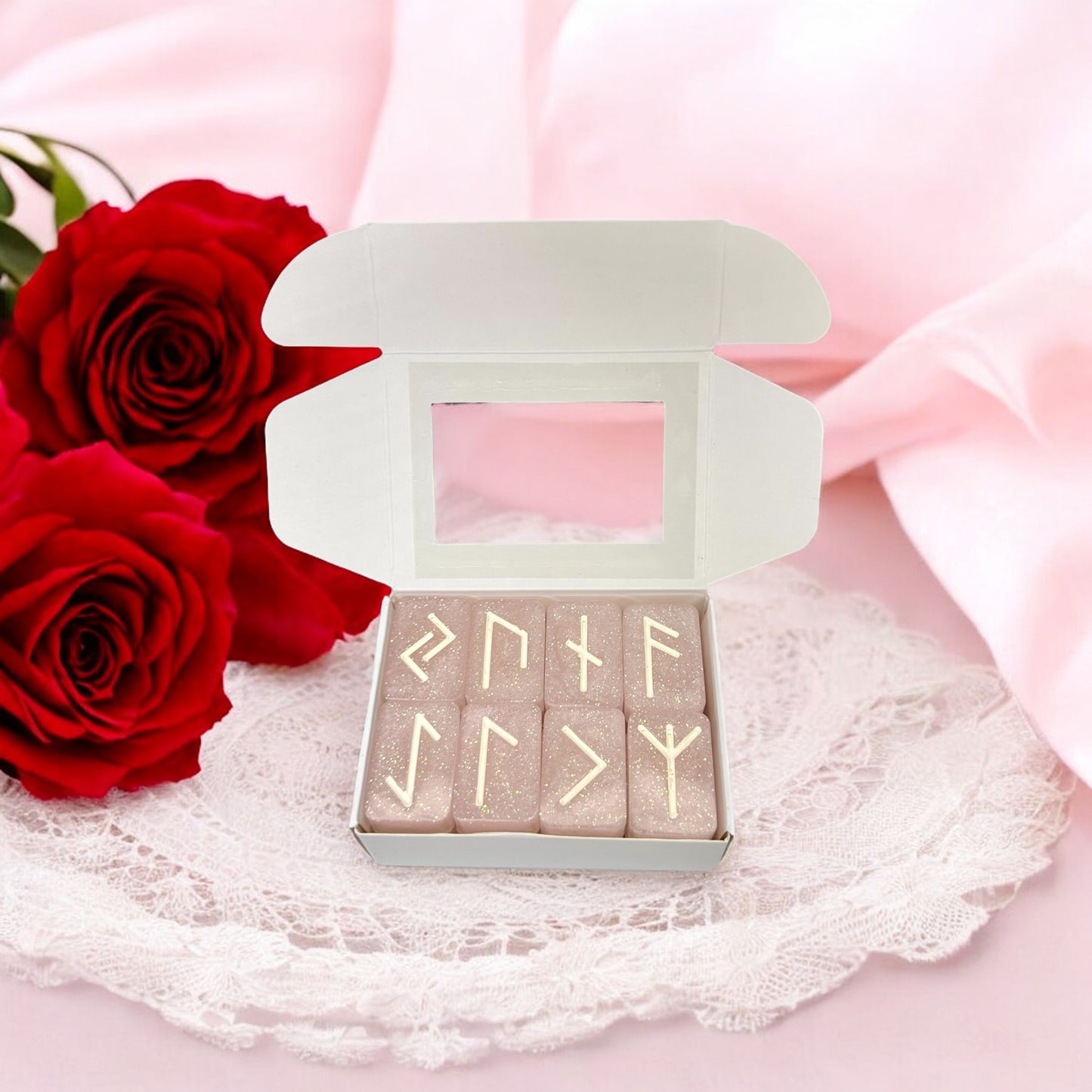 Glitter Pink Runes